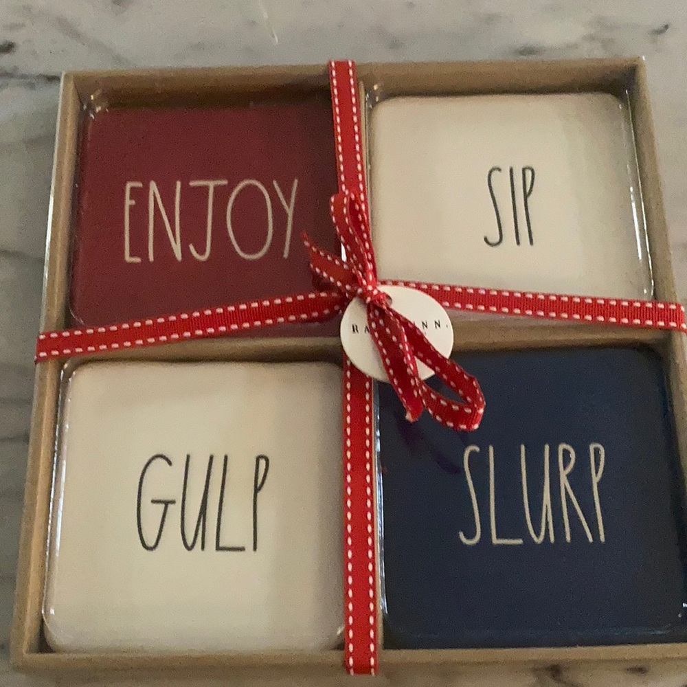Rae Dunn Coasters set NWT